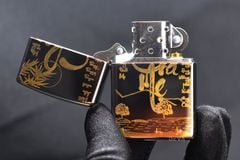 Zippo chủ đề cha mẹ màu đen Titan ZK79