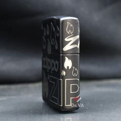 Zippo Mẫu Thiết Kế Ngọn Lửa Biểu Tượng Zippo Design Z46