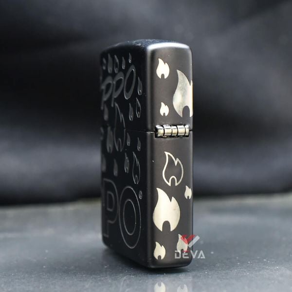 Zippo Mẫu Thiết Kế Ngọn Lửa Biểu Tượng Zippo Design Z46