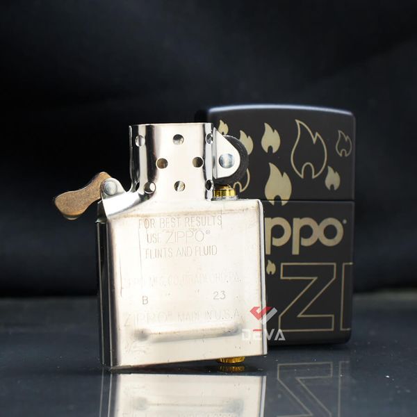 Zippo Mẫu Thiết Kế Ngọn Lửa Biểu Tượng Zippo Design Z46