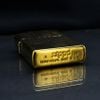 Zippo Khắc Nổi Hoa Văn Khối Lập Phương Và Ngọn Lửa Zippo ZN387