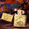 Zippo khắc rồng phượng 5 mặt Z259
