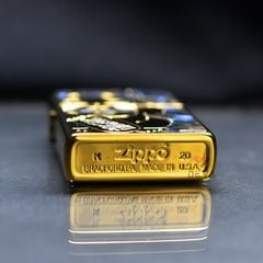 Zippo Khảm Trai Mèo Thần Tài May Mắn Maneki-Neko ZN149