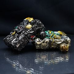 Zippo Ốp Tượng Tỳ Hưu Một Sừng May Mắn ZN142