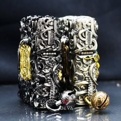 Zippo Ốp Tượng Tỳ Hưu Một Sừng May Mắn ZN142