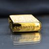 Zippo Khảm Trai Khắc Bát Nhã Tâm Kinh Mạ Vàng ZN129