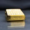 Zippo Khảm Trai Khắc Bát Nhã Tâm Kinh Mạ Vàng ZN129