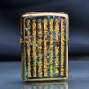 Zippo Khảm Trai Khắc Bát Nhã Tâm Kinh Mạ Vàng ZN129