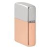 Zippo lưỡng kim bạc và Copper nguyên khối Z206