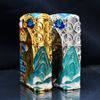 Zippo Bọc Lưới Mạ Vàng Chủ Đề Chúa Sơn Lâm Rời Núi ZN189