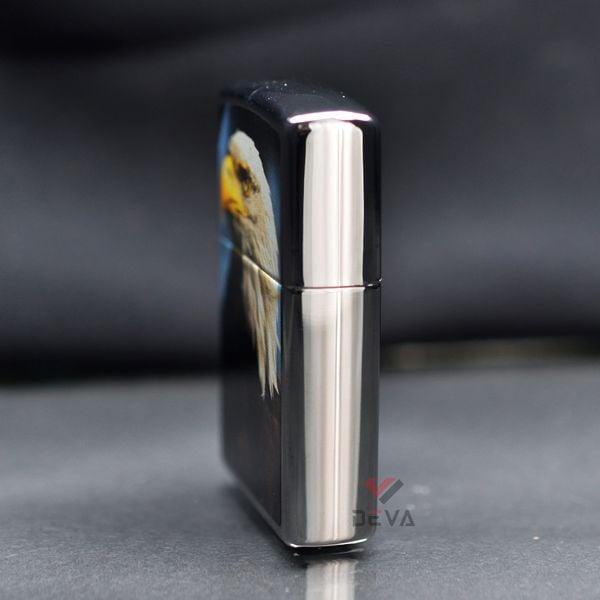 Zippo Mạ Chrome Bạc Bóng In Hình Chim Ưng Eagle Z99