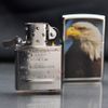 Zippo Mạ Chrome Bạc Bóng In Hình Chim Ưng Eagle Z99
