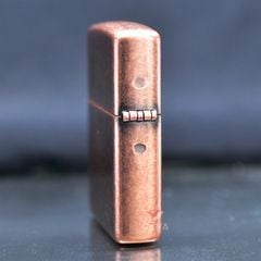Zippo mạ đồng đỏ antique Copper Z204