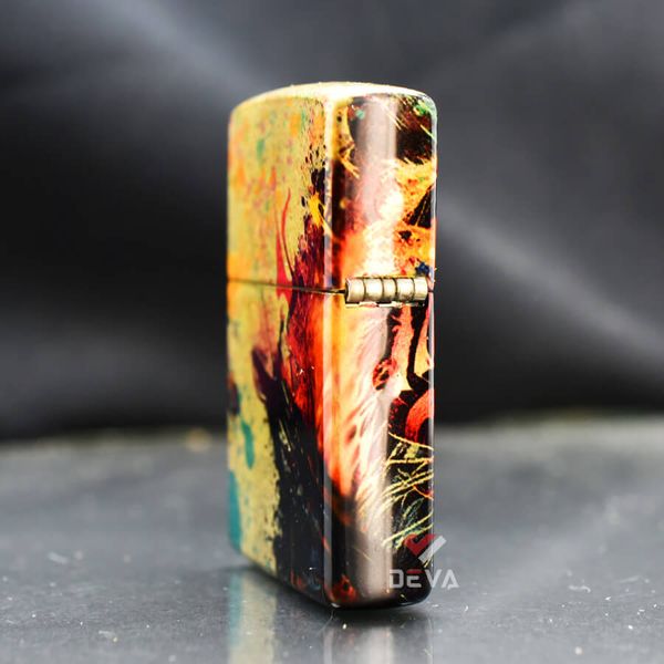 Zippo Tranh Sơn Dầu Chủ Đề Con Hổ Colorful Tiger Design Z164