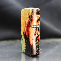 Zippo Tranh Sơn Dầu Chủ Đề Con Hổ Colorful Tiger Design Z164
