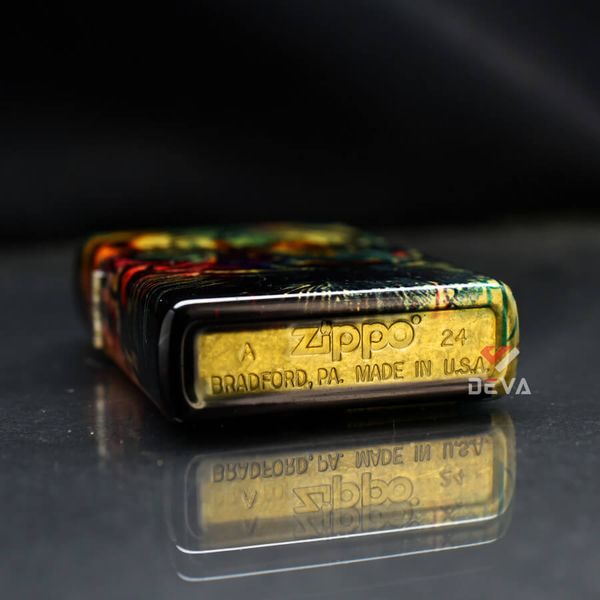 Zippo Tranh Sơn Dầu Chủ Đề Con Hổ Colorful Tiger Design Z164