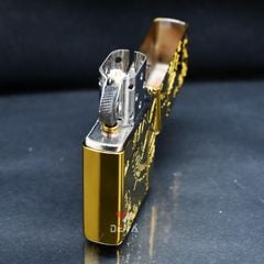 Zippo Khảm Trai Khắc 2 Mặt La Bàn Cổ ZN140