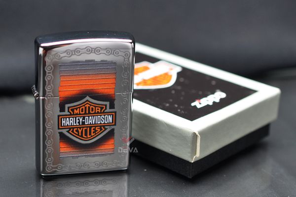 Tìm mua bật lửa Mỹ chính hãng Zippo Chủ Đề Dây Xích Harley-Davidson Chain Z405