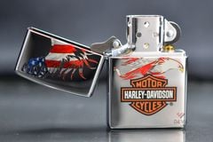 Zippo chủ đề cờ Mỹ cách điệu Harley Davidson American Flag Z384