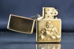 Zippo dán Emblem hình phật Di Lặc Z249