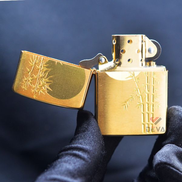 Zippo Mỹ Chính Hãng Khắc CNC Chủ Đề Trúc Dưới Trăng ZK97
