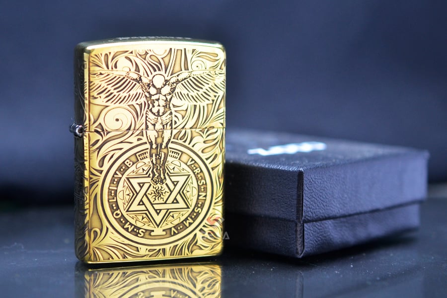 Zippo Guardian Angel ZK64 | Bật Lửa Khắc Sâu Thiên Thần Hộ Mệnh