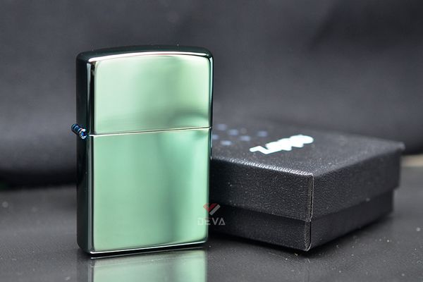Zippo Mỹ xanh bóng chameleon ZT50