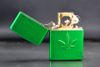 Zippo Stamped leaf Brass lá Phong nổi Z265