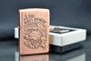 Zippo Mỹ chính hãng mạ đồng đỏ Harley Davidson Z305
