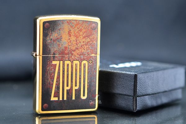 Zippo Mỹ chính hãng chủ đề mô phỏng Rusty Plate Design Z280