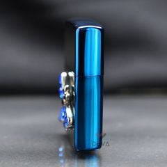 Zippo Xanh Ốp Emlem Cánh Chuồn Chuồn Khảm Đá Z294