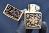 Zippo ốp emblem hoa văn dày Z272
