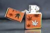 Zippo ốp gỗ Gụ khắc lá Phong woodchuck leaves Z279