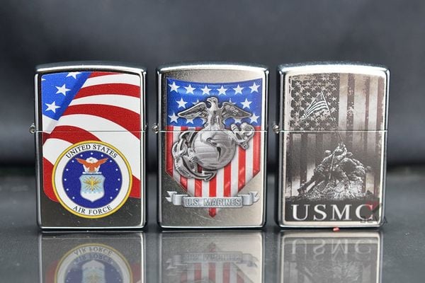 Zippo chính hãng sơn chủ đề Thuỷ Quân Hoa Kỳ USMC Z390