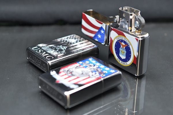 Zippo chính hãng sơn chủ đề Thuỷ Quân Hoa Kỳ USMC Z390