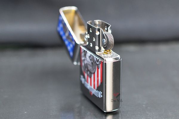 Zippo chính hãng sơn chủ đề Thuỷ Quân Hoa Kỳ USMC Z390