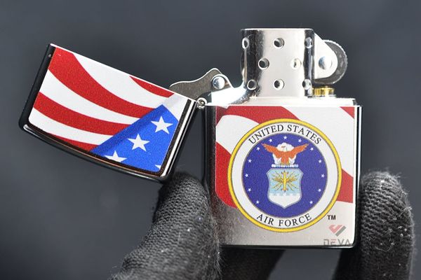 Zippo Mỹ chính hãng sơn chủ Đề Không Lực Hoa Kỳ USAF Z388