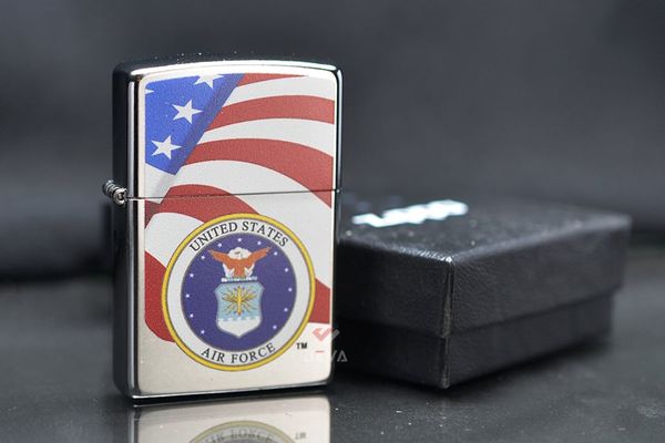 Zippo Mỹ chính hãng sơn chủ Đề Không Lực Hoa Kỳ USAF Z388
