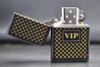 Zippo Mỹ chính hãng sơn đen mờ in hoa văn Vip Z193
