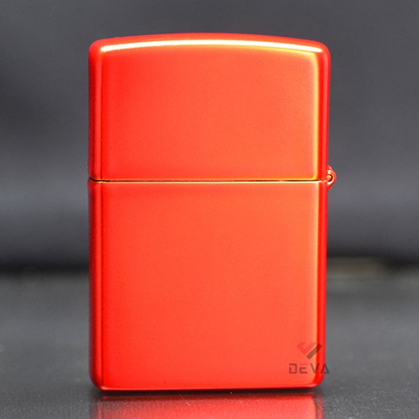 Zippo Mỹ chính hãng sơn tĩnh điện màu đỏ Anodized Red ZT16