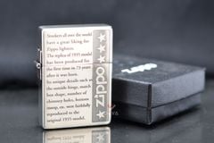 Zippo tái bản 1935 mạ bạc chữ nổi Z213