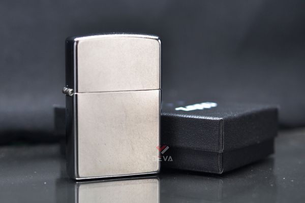 Zippo chính hãng trắng bạc xước ZT39