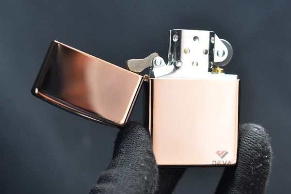 Zippo Vàng Hồng Trơn Bóng Rose Gold ZT12