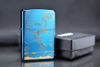 Zippo xanh cha mẹ mạ vàng Z255