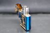 Zippo xanh cha mẹ mạ vàng Z255