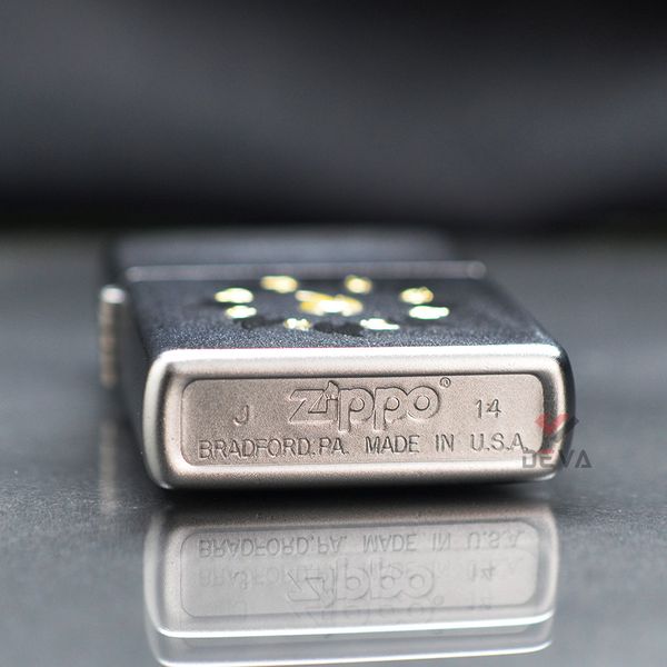 Zippo Mạ Satin Khắc Vòng Tròn Lửa Z47