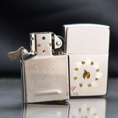Zippo Mạ Satin Khắc Vòng Tròn Lửa Z47