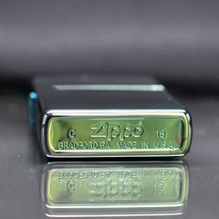 Zippo Mỹ xanh bóng chameleon ZT50