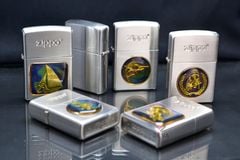 Zippo Bạc Ốp Emblem Đổi Màu Theo Nhiệt Độ ZN360
