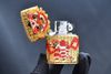 Zippo Bọc Lưới Vàng Ốp Chủ Đề Múa Lân ZN377